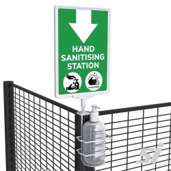 Hand Sanitiser Cradle & Sign