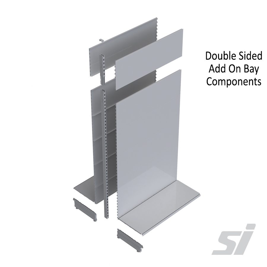 Double Sided Add on Bay - Versa Shelving by SI Retail