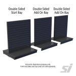 Slatwall retail shelving kits