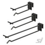 Display hooks for 12mm bars. 100mm, 150mm, 225mm lengths