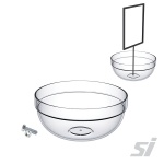 Acrylic bowl for impulse queue system