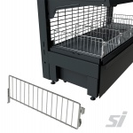 Divider for wire shelf fence