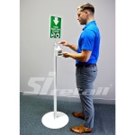 Sanitising display stand