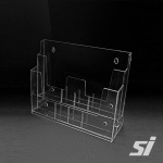 Clear acrylic brochure holder display