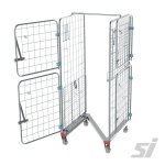 Fully open on both sides - rolling stock cage trolley