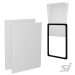 PVC ticket frame insert for protecting posters and signs when in ticket frames
