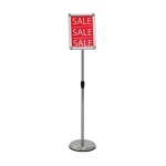 Floor display sign holder with A4 snap frame