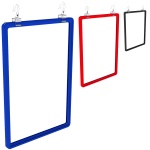 hanging ticket frame poster sign kits with hooks