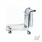 Foldable top shopping trolley