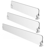 60mm high clear shelf dividers