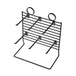 Wire counter stand impulse product display with hooks