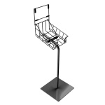 Black wire catalogue stand