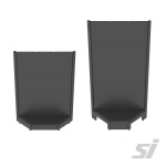 Gondola shelving corner kits