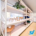 Longspan showroom shelving