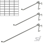 Grid Wire Mesh Display Hooks