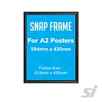 Black A2 snap frame sign holder