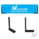 Metal magnetic sign holder end pair