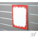 Acrylic poster sign holder for slatwall