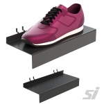 Back metal shoe/accessory shelf