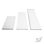 white MDF shelves 1200mm