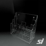 Acrylic Brochure Holders - Landscape A4 - 3 Levels A4 Flyer holder