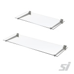 Slatwall Glass Display Shelves