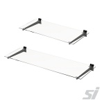 Slatwall Glass Display Shelves