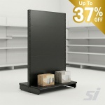Black clearance shop shelving