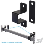 Heavy duty gondola wall fix mounting bracket