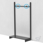 Heavy duty wall mount gondola shelving