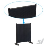 Close up of pegboard top cover