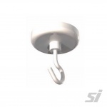 White magnetic ceiling hook