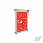 Wall standoff sign holder