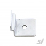 Shelf grommet bracket for hang rail