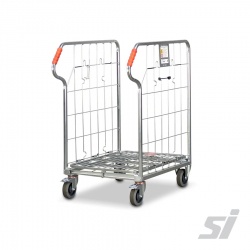 Compact Foldable Stock Cage Trolley