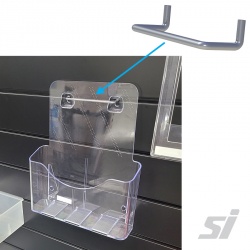 Slatwall Adapter for Acrylic Brochure Holder - A4 Portrait