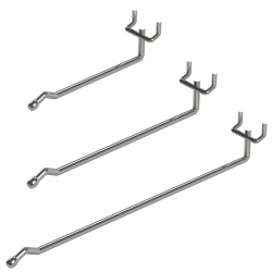 Metalboard Single Prong Drop Hooks