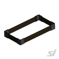 Adjustable Pallet Guard - Black