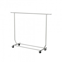 Mobile Clothes Rack - 1 Rail