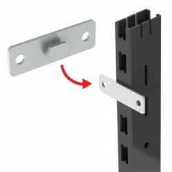 Gondola Wall Fixing Mounting Bracket - Zinc