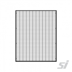 EZI-Q® Grid Wire Mesh Back Panel - Black