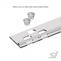 Divide-It® T-Rails for Wire Shelf- Clip On