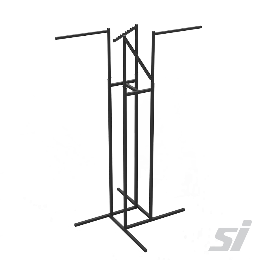 4 way black clothes stand