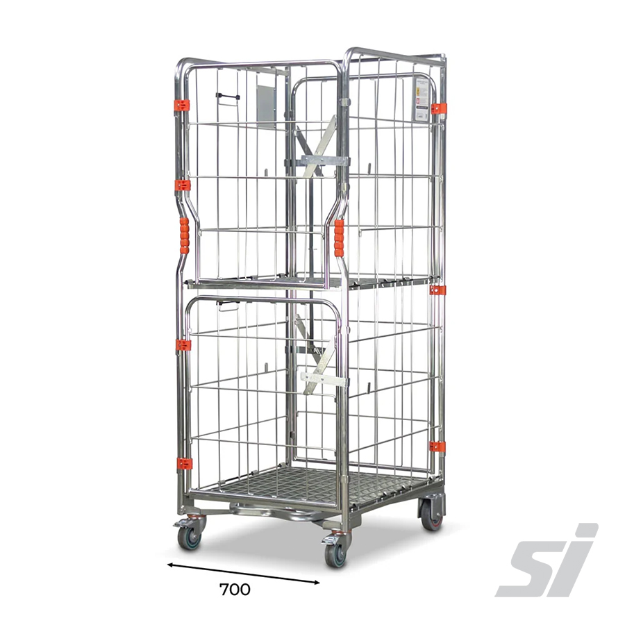 4 sided stock cage with doors