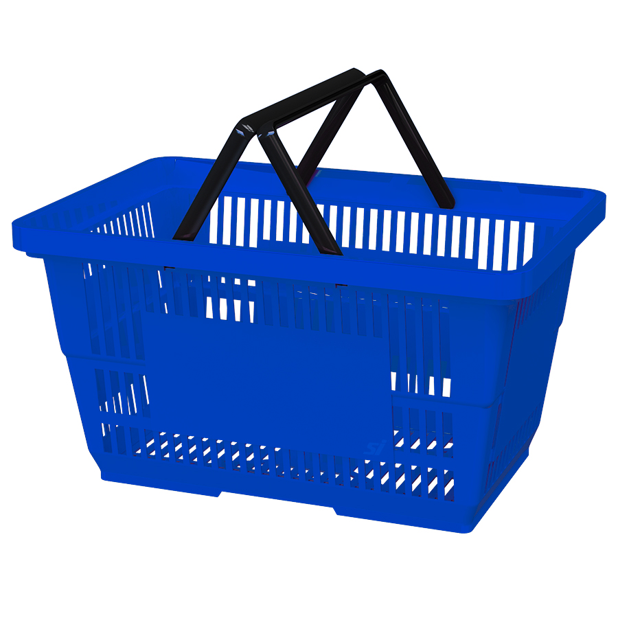 Blue shopping basket