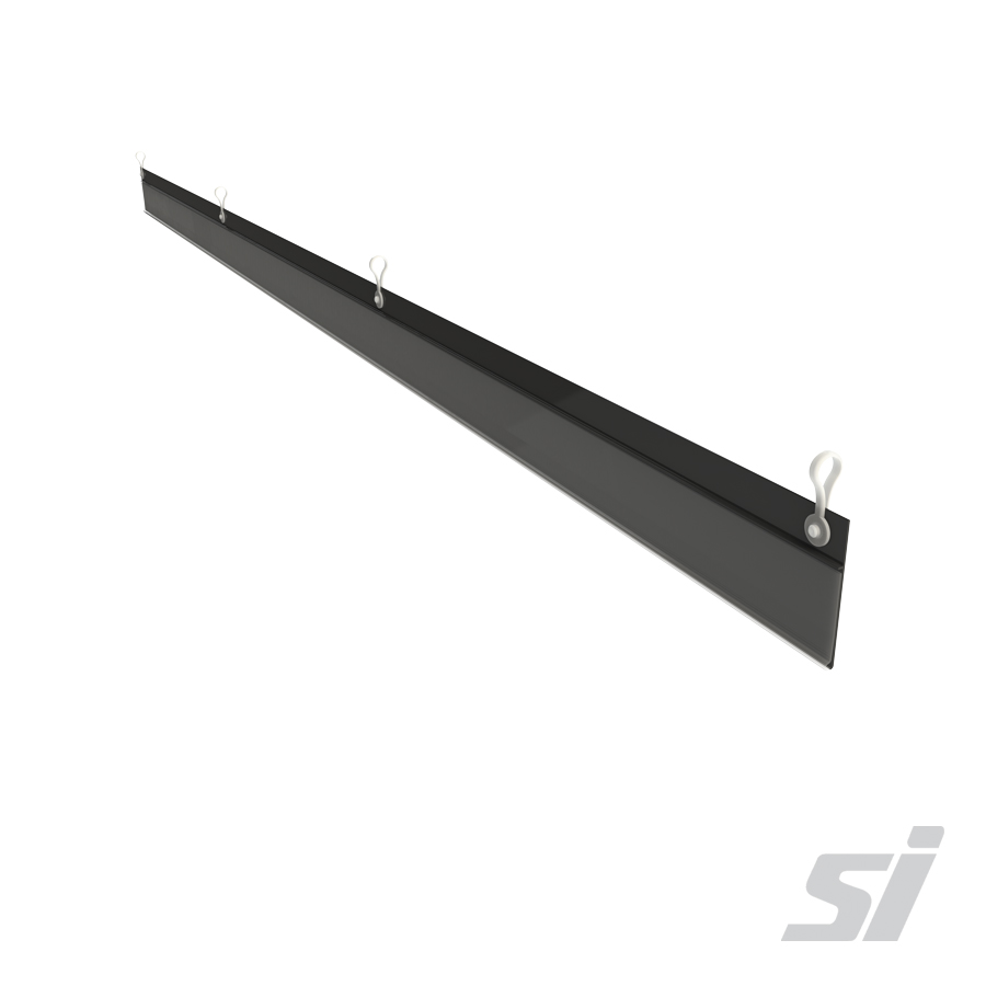 914mm black hanging data scan strip