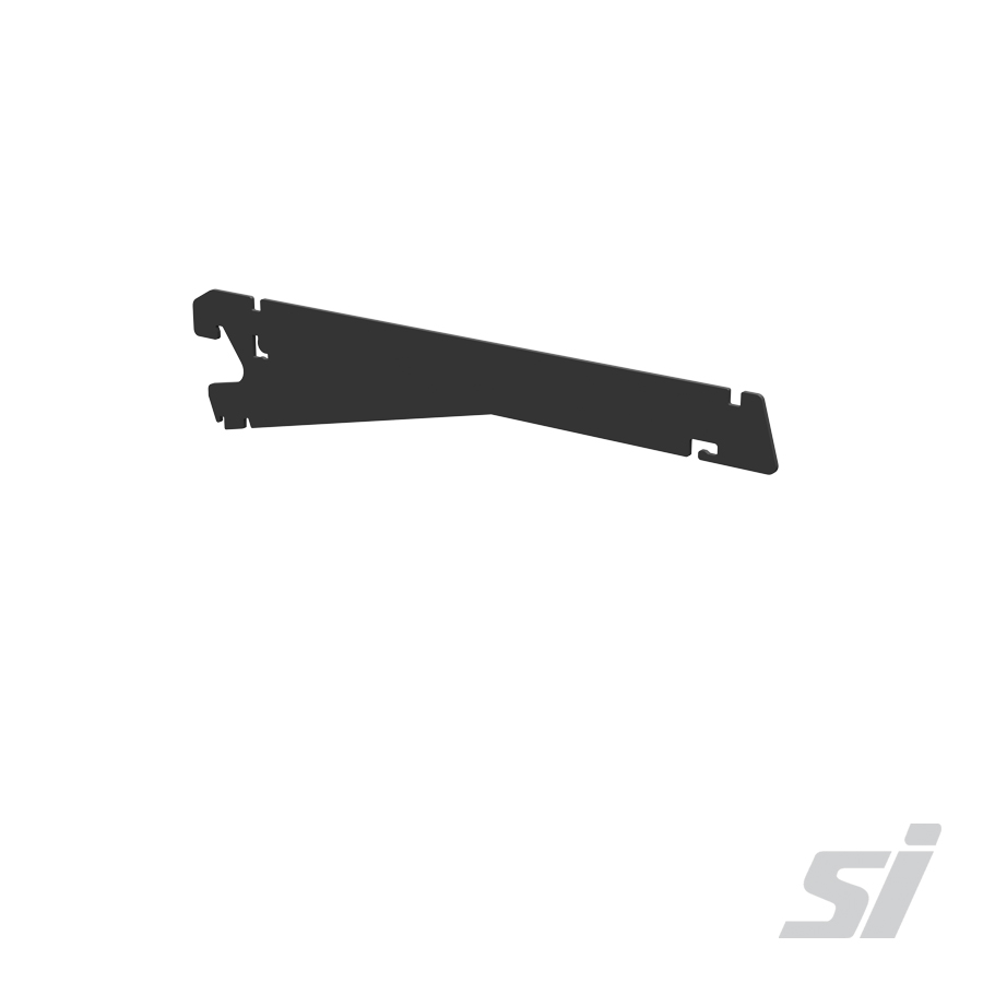 300mm Black metal shelf bracket