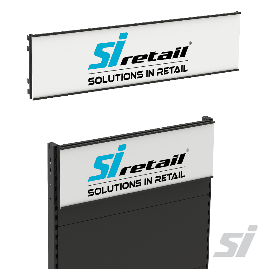 600mm black gondola sign holder