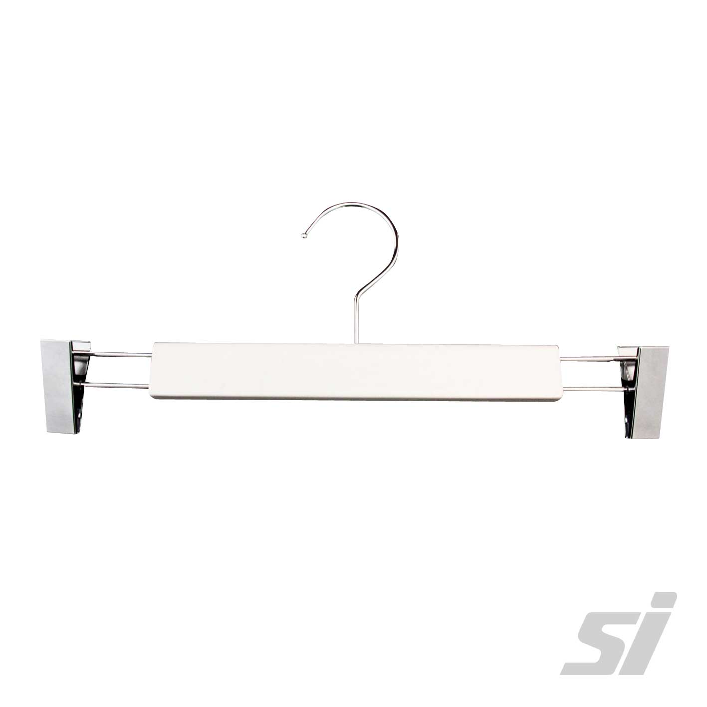 White 2 clip trousers hanger