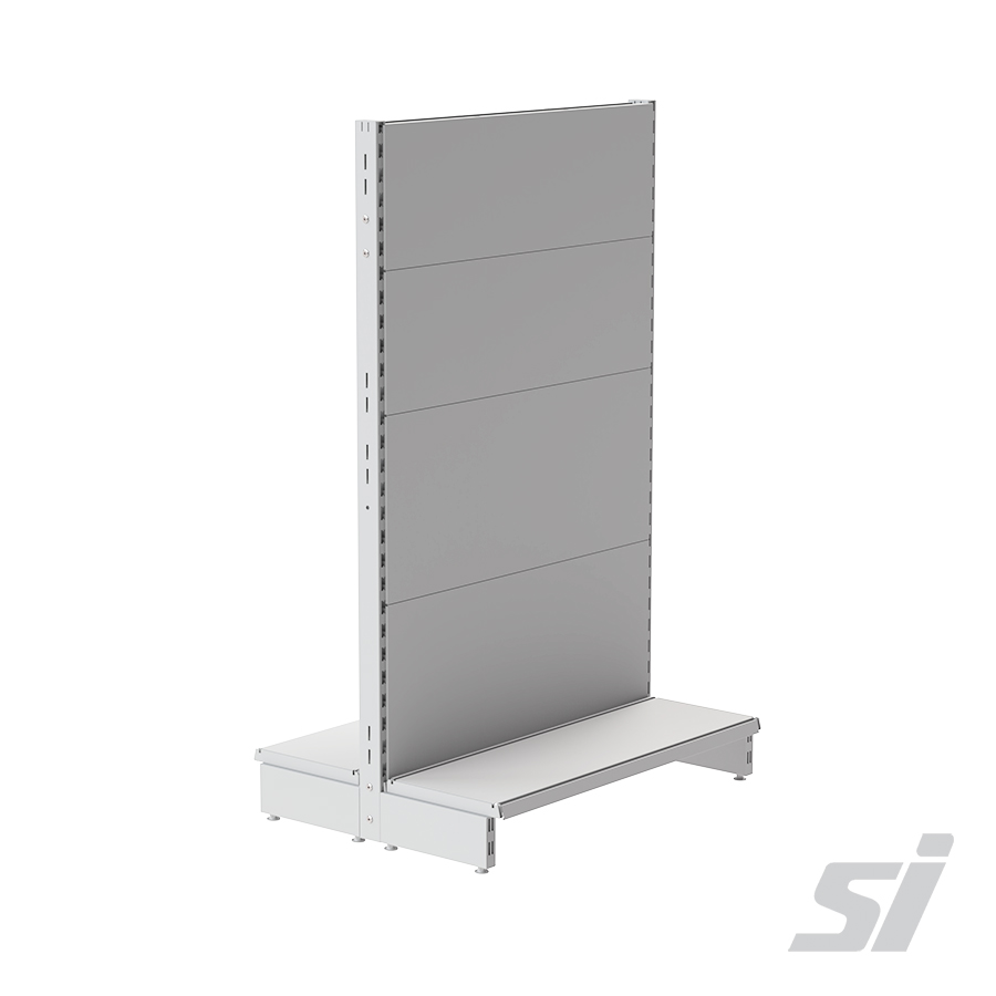 grey flat metal shelving kit 1500 high